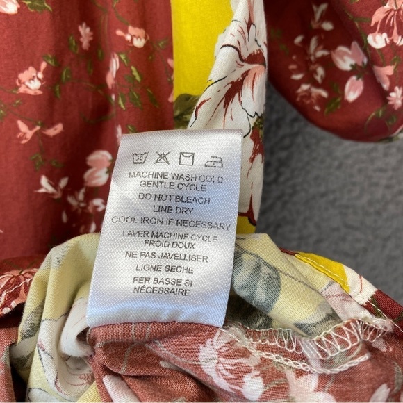 dRA Los Angeles Mojito Floral Patchwork ColorBlock Top - Picture 8 of 9